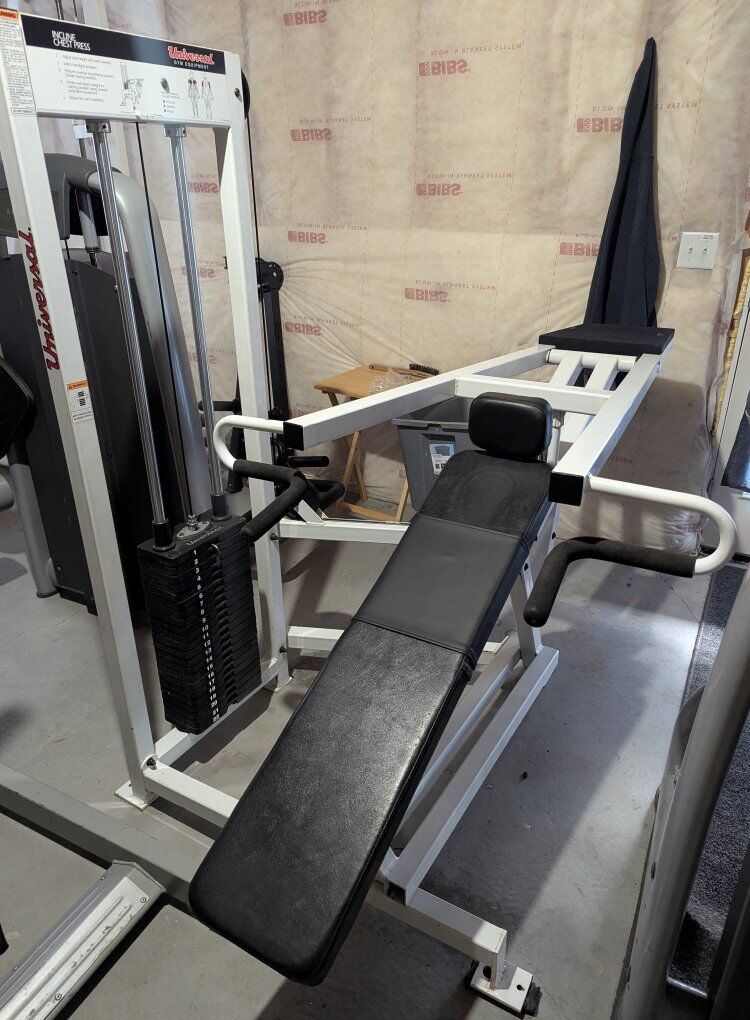 Universal brand incline chest press