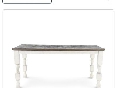 Brand new white and grey counter height dining table