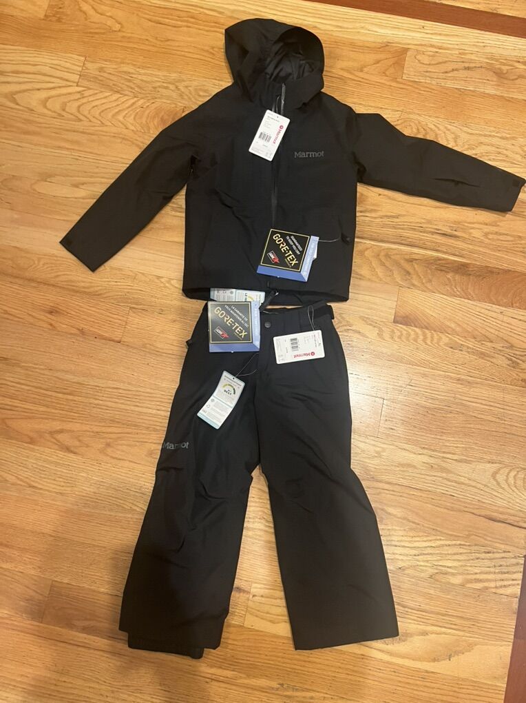 Gore-Tex Marmot Kids Lightray Pants And Jacket XS