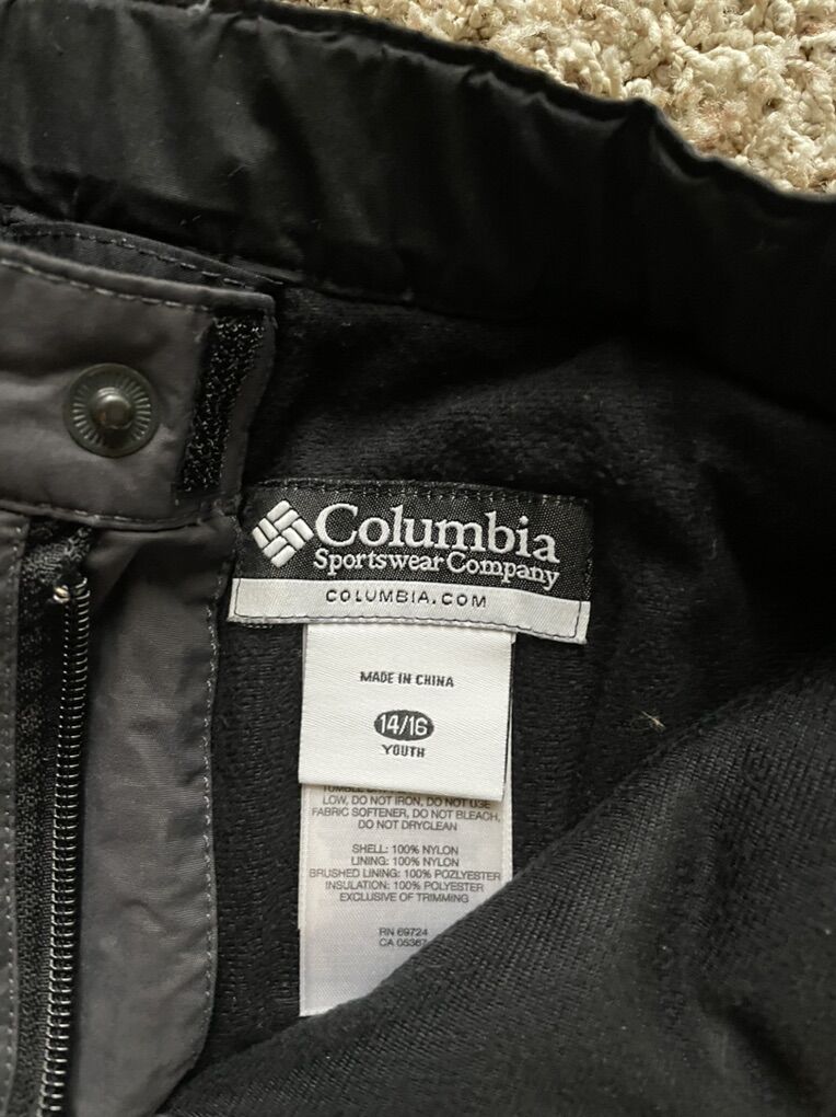 Mint Youth Columbia Omnitech Ski Snow Pants 14/16