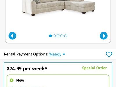 L-Shaped Sectional With Pillows