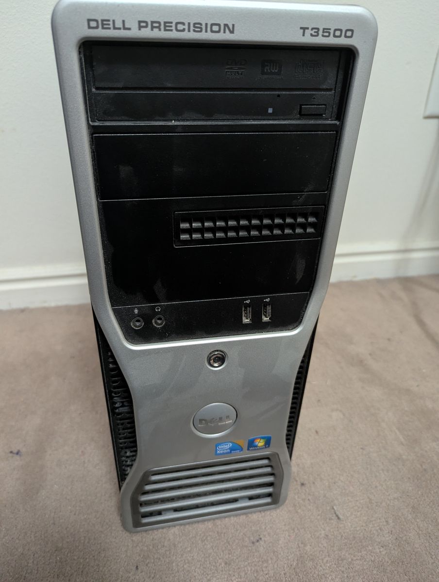 Dell Precision T3500 with Intel Xeon processor, 40GB, dual graphics cards