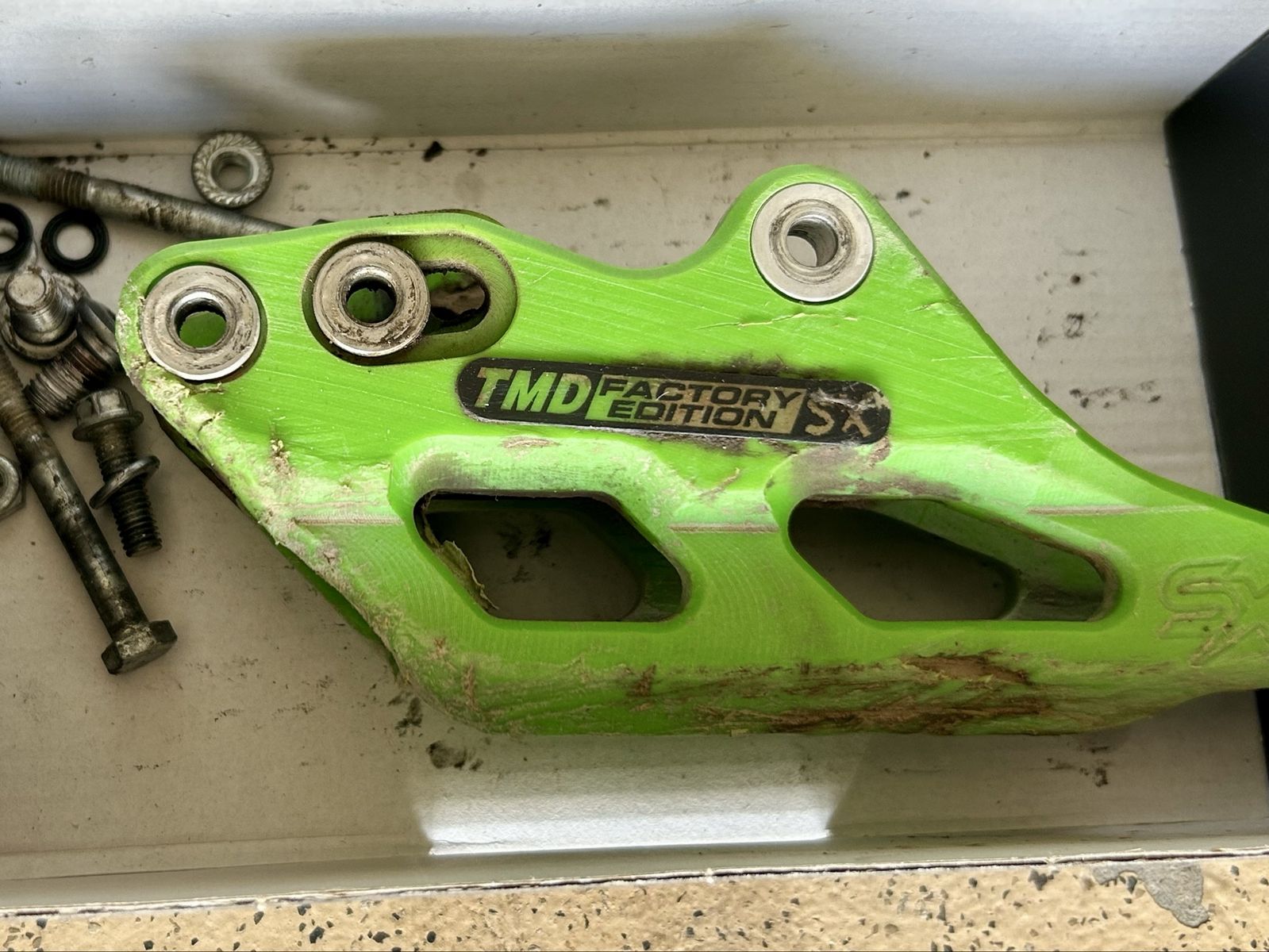 2023 KX450 TMD Factory Edition SX Dirt Bike Chain Slider Guide - Green