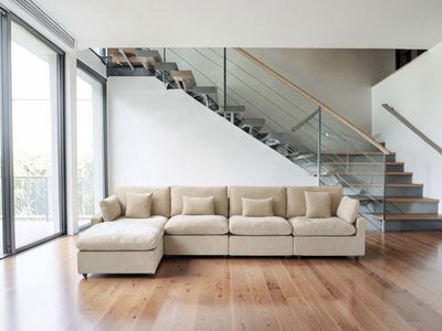 Cloud 5 Piece Fabric Sectional