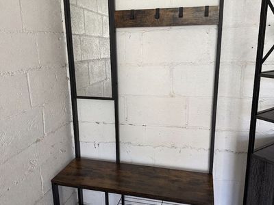 Moving Sale - Industrial Entryway Storage Bench