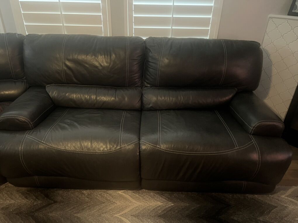 Leather Sectional or 2 Couches