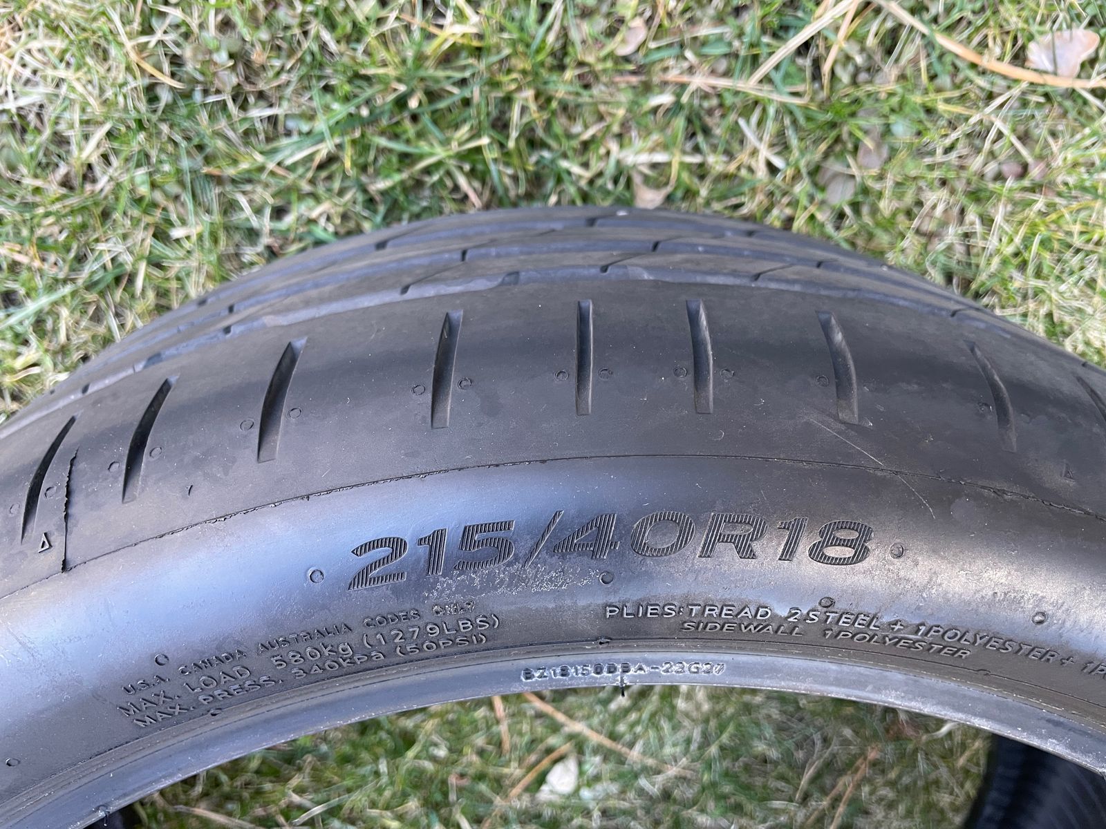 4 Mini Cooper 215/40R18 Summer Tires Almost New