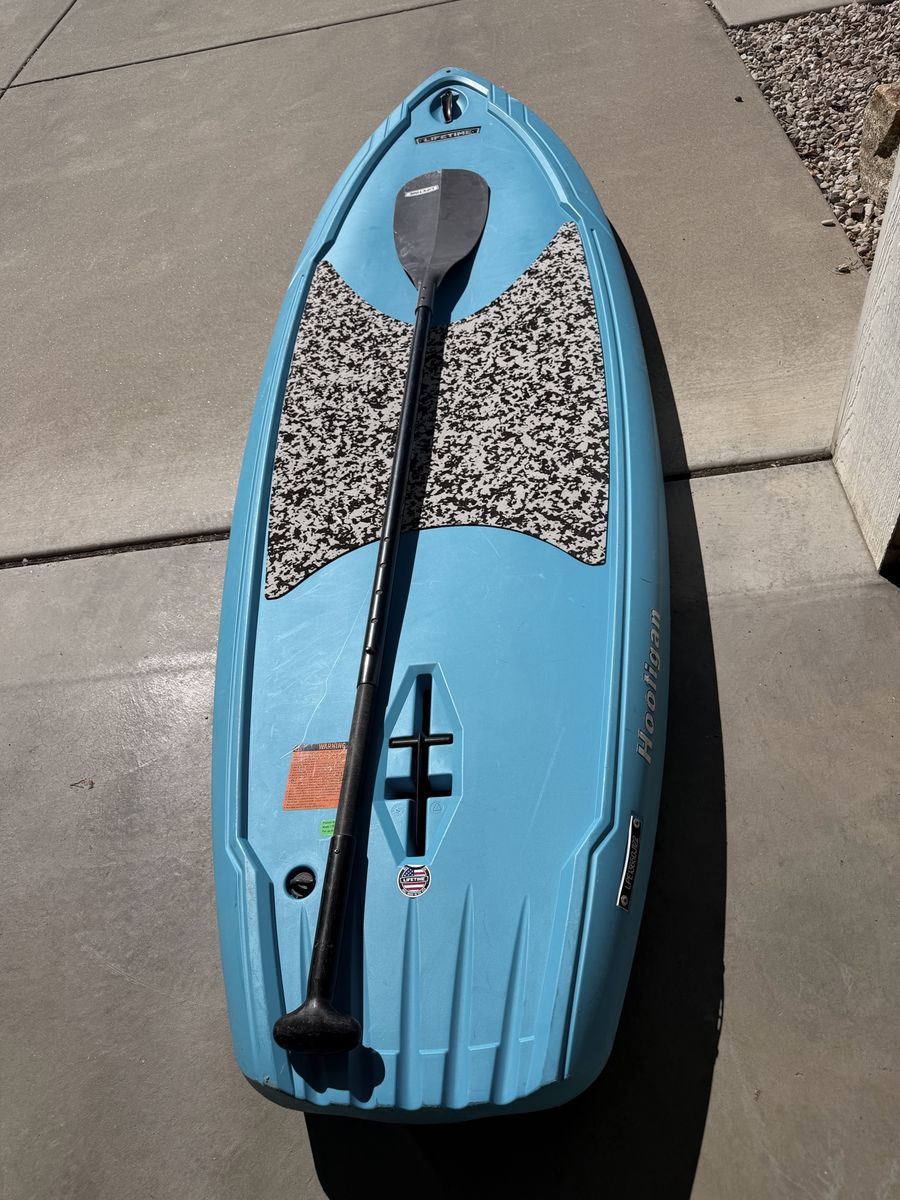 Lifetime Hooligan 9'8" Paddleboard - Blue Stand Up Paddle Board with Paddle