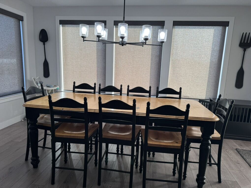 Solid Wood Counter Height Table