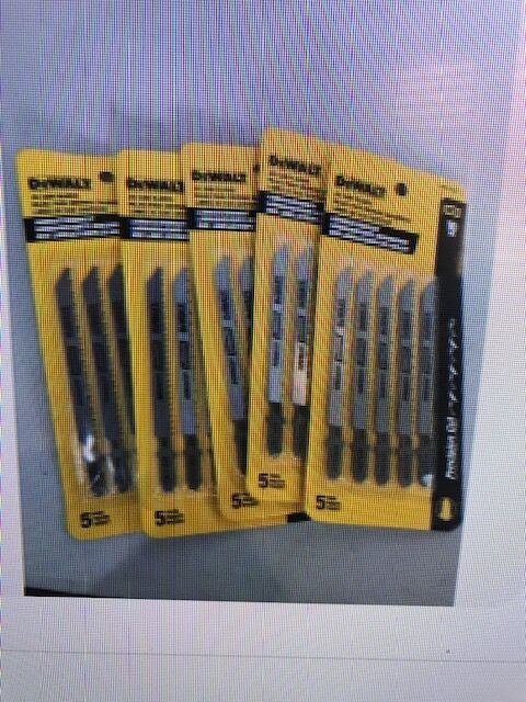 5 pks Dewalt jigsaw blades DW3762H