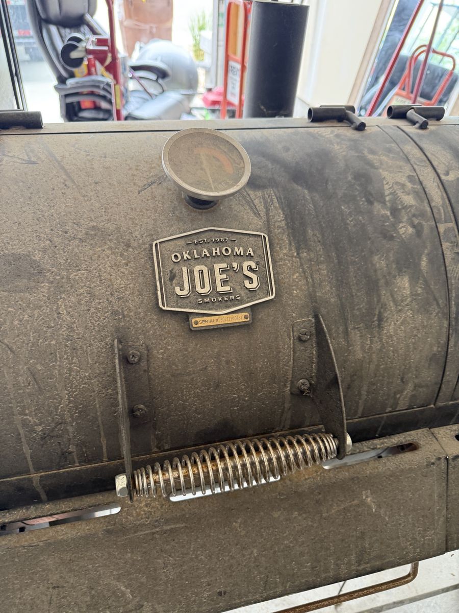 Oklahoma Joe's Longhorn Combo Smoker & Grill - Gas & Charcoal with Side Fire Box