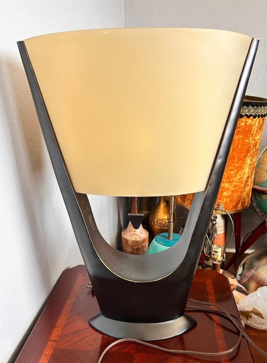 Arthur Jacobs U shaped vintage Rare 1950s lamps