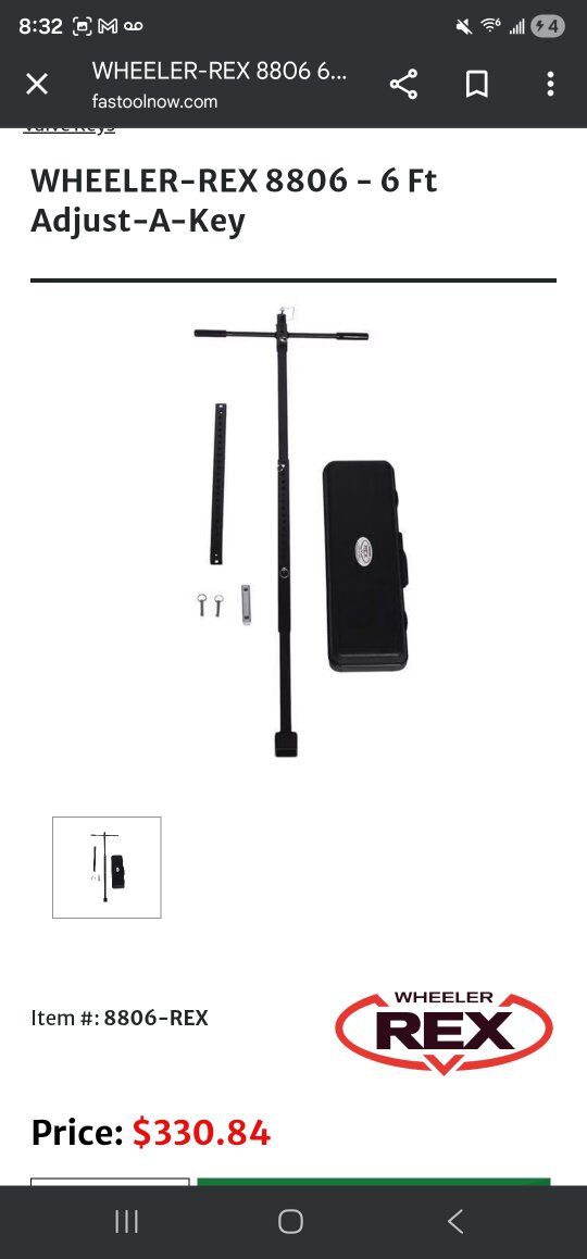 Wheeler Rex 6ft Adjust-A-Key