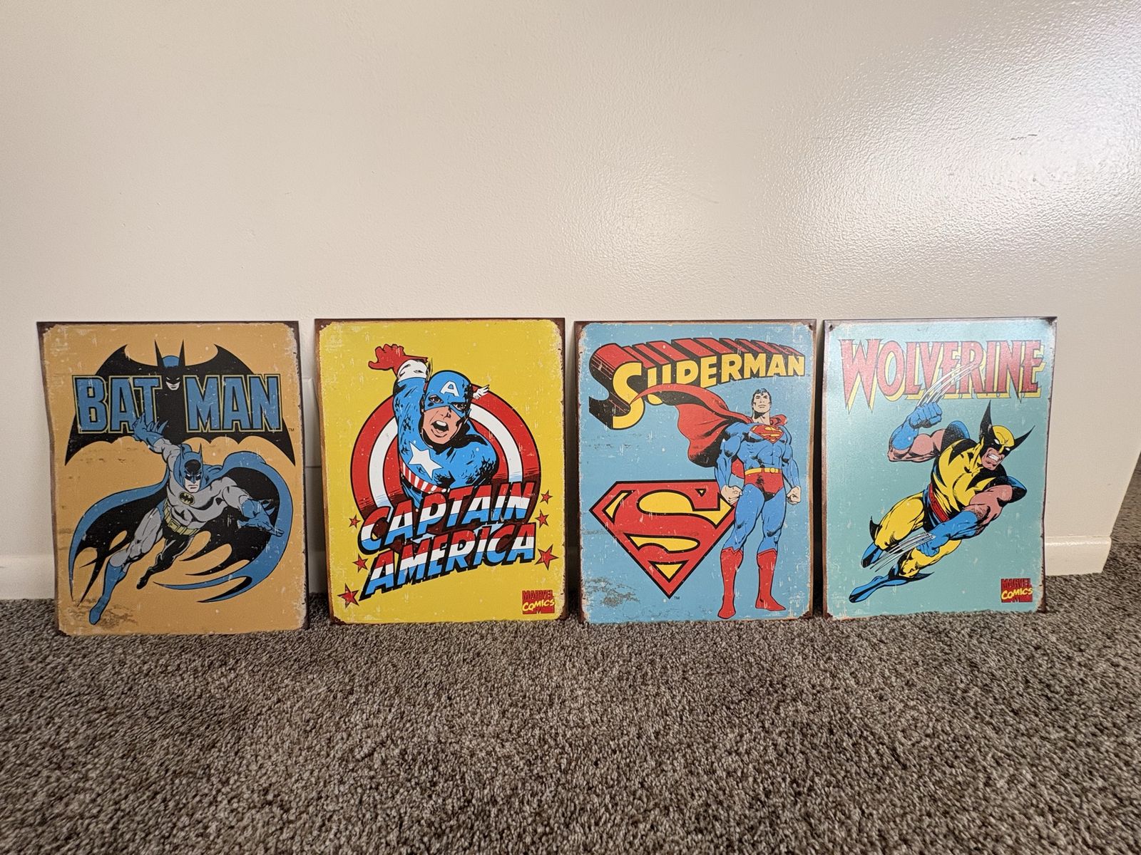 Superhero comic posters