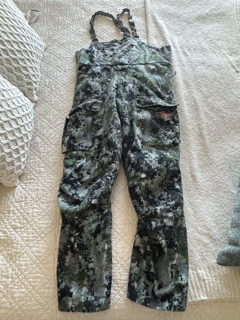 Sitka Incinerator Insulated Bibs (size Large)