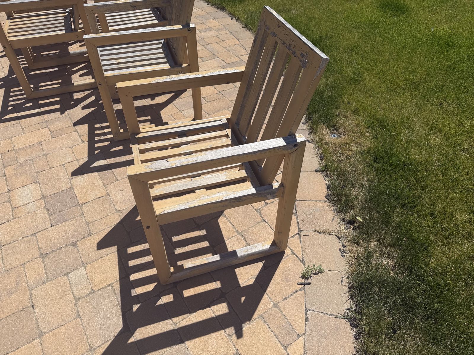 Solid Wood Dining Patio Chairs 8