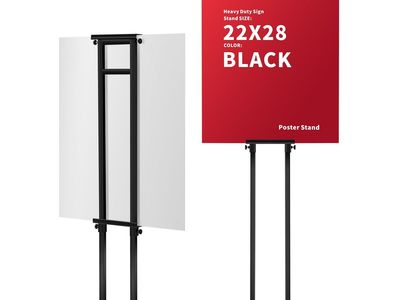 New Poster Stand for Display,Double Sided Banner Floor Stand with heavy duty Metal Base