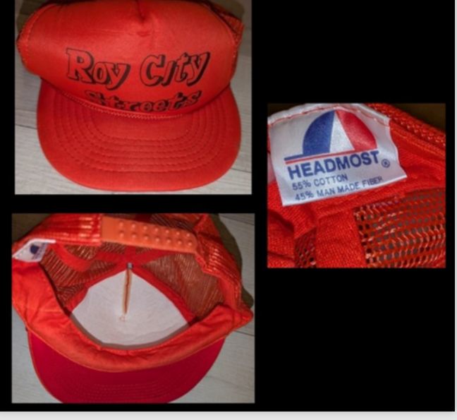 Vintage 90s ROY CITY STREETS Hat Cap (Utah) Trucker Mens
