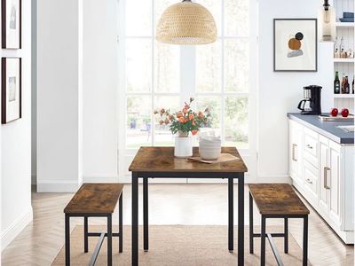 Country dinette set with bench seating