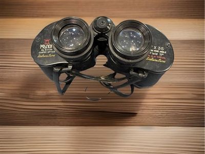 Vintage MANON Shrine Binoculars. 7x35 Extra Wide Angle Coated Optics Deluxe Lens