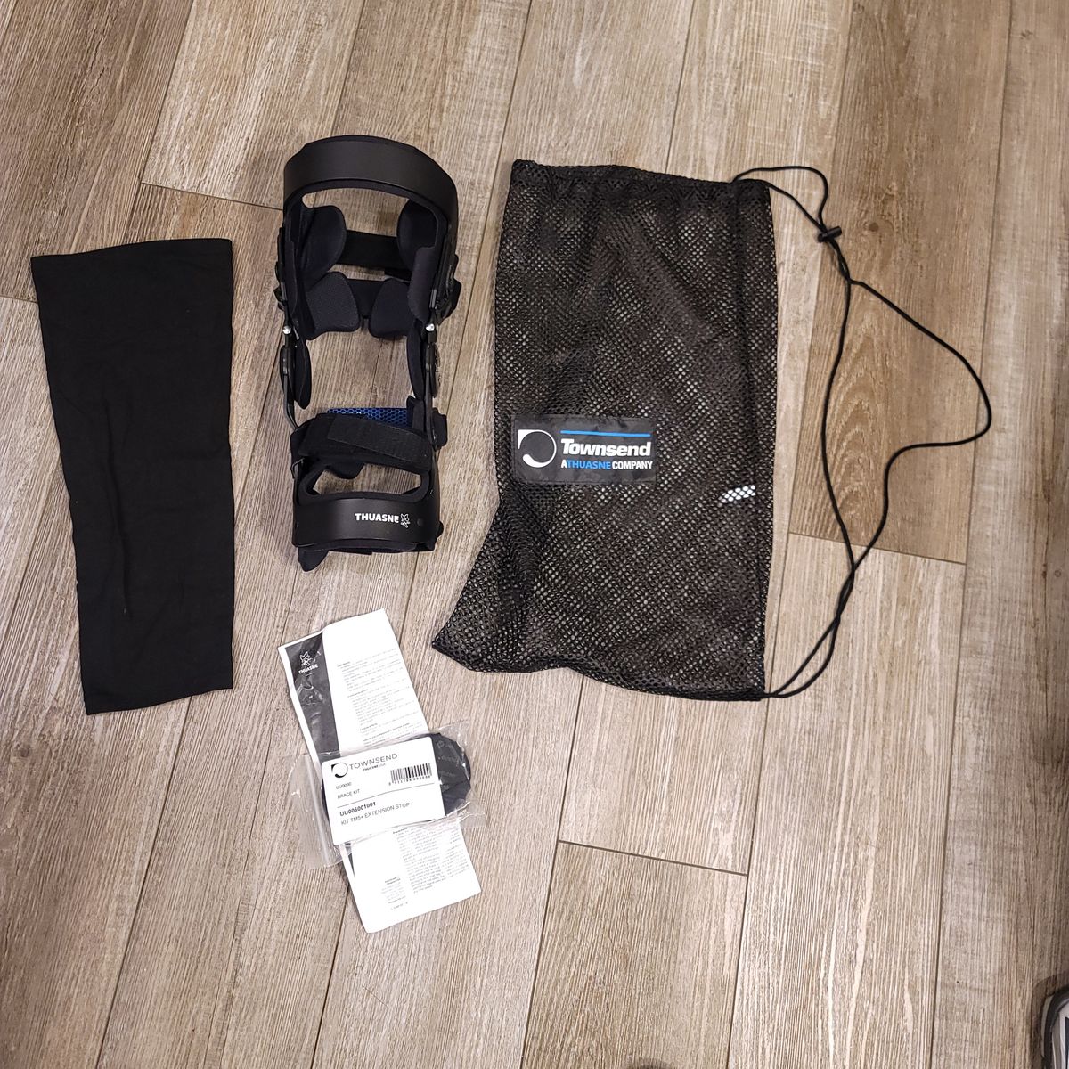 Townsend Thuasne Rebel Reliever Left Knee Brace Size Small Adjustable w/ Bag Kit