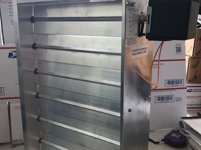 Damper HVAC controls HD-2014-BM 20" x 14" w/motor
