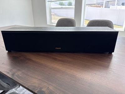 Klipsch R-34C Black Center Channel Speaker - 125W, 8 Ohm - Excellent Condition Home Audio