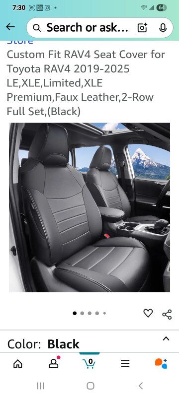 New in Box! Toyota RAV4 Seat Covers (FULL)