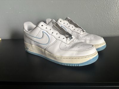 Nike Air Force 1 ‘07 Low (White University Blue Sole) US men’s size 12