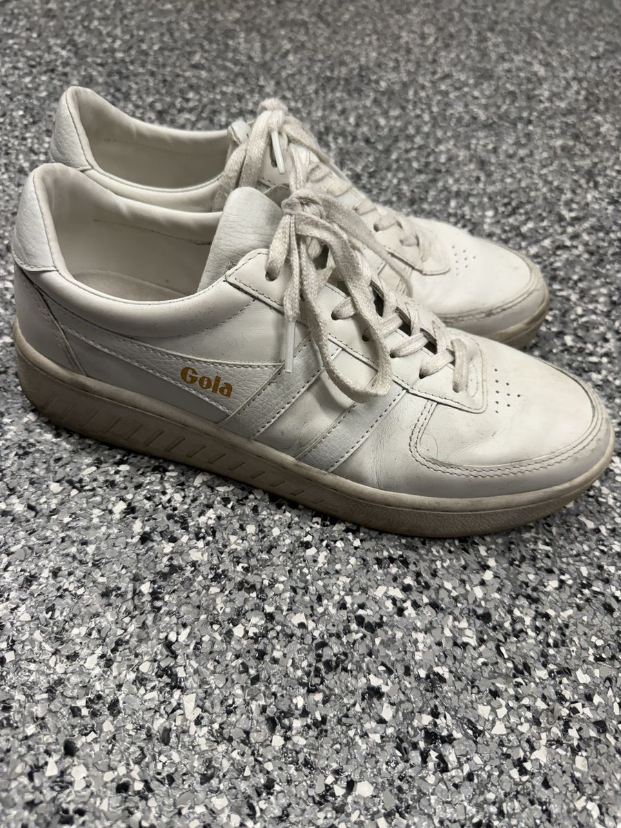 Gola Grandslam Leather White Sneakers Women's US 9