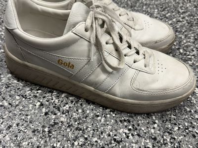 Gola Grandslam Leather White Sneakers Women's US 9