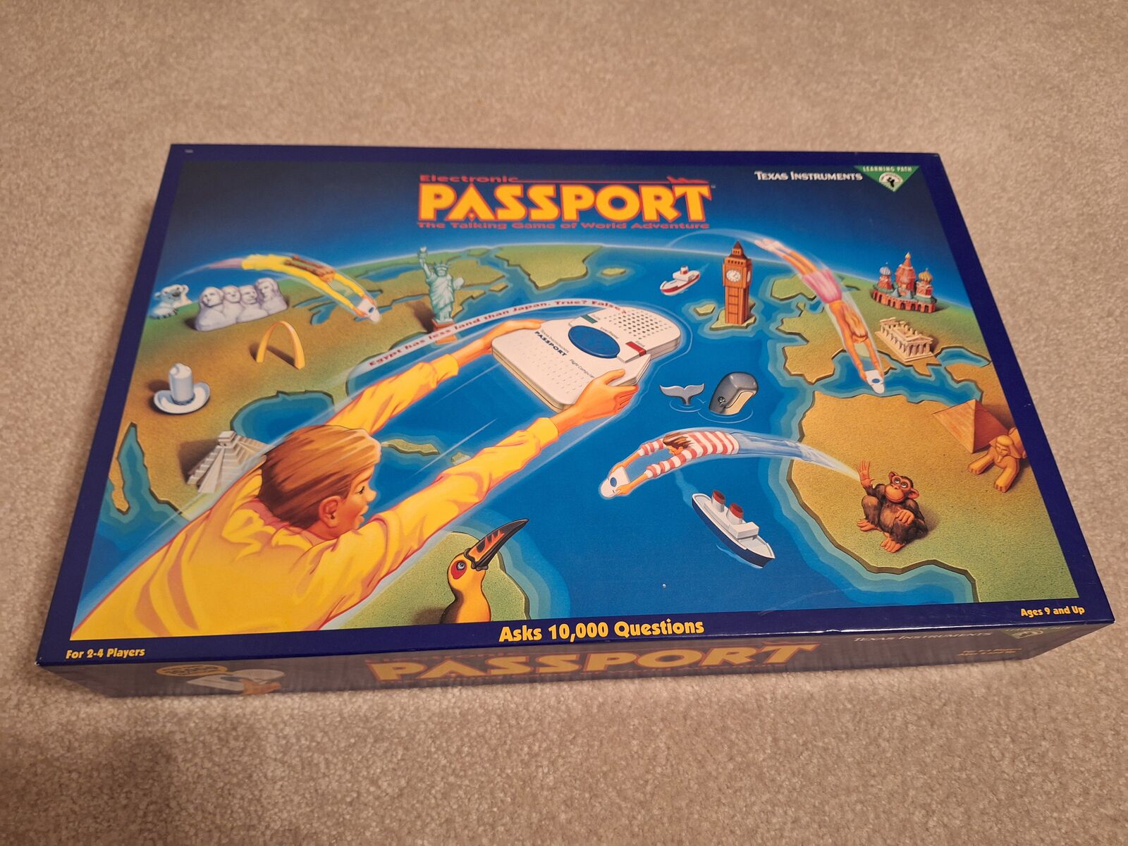 Vintage 'Passport' Electronic Board Game by Texas Instruments 1991