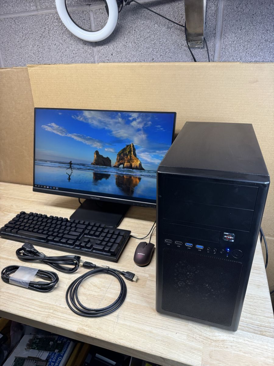 Ryzen GTX 1650 16GB 1TB Full Gaming PC setup 120Hz gaming monitor