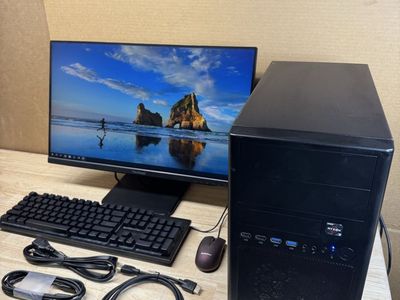 Ryzen GTX 1650 16GB 1TB Full Gaming PC setup 120Hz gaming monitor