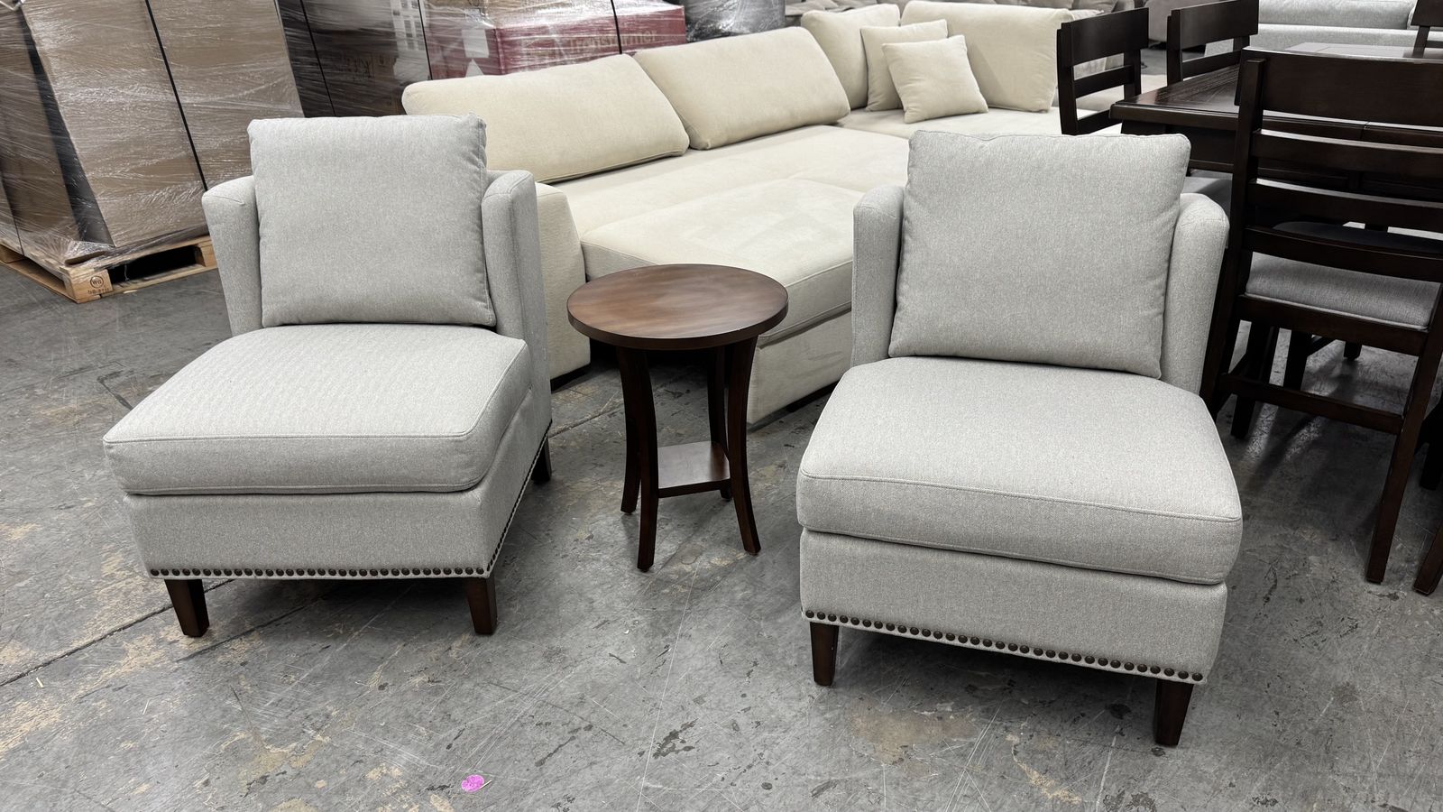 Chair And Tabke Set Coffee Table 3 Pc