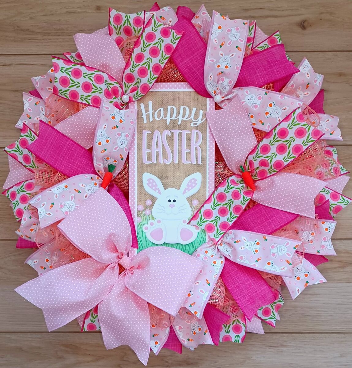 Happy Easter Spring Wreath