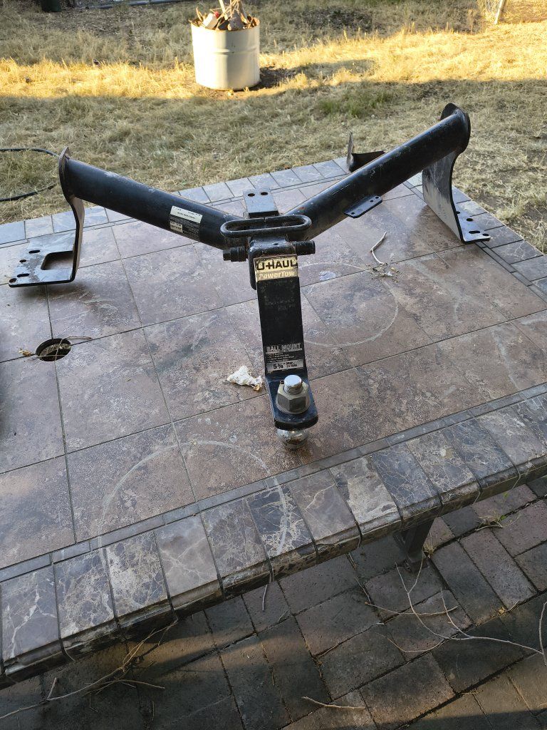 U-Haul Trailer Hitch Receiver with Ball Mount, 7,500 lbs GTW, 5 3/4" Drop/2 3/4" Rise
