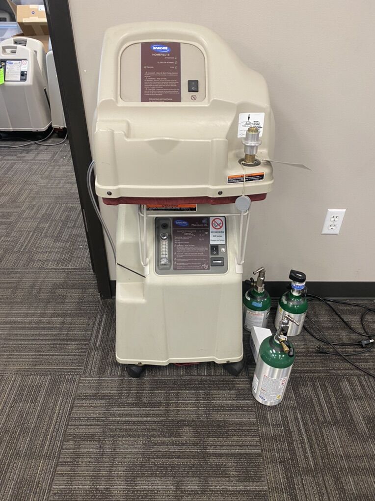 Invacare Homefill Oxygen System Lije New Low Hours