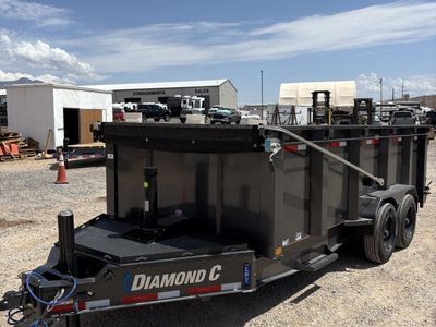 7x14 Diamond C LPT 208 Dump Trailer - 44" Sides - 18K GVWR - 18 Ply Tires, ABS Brakes, Hydraulic Jack(s)
