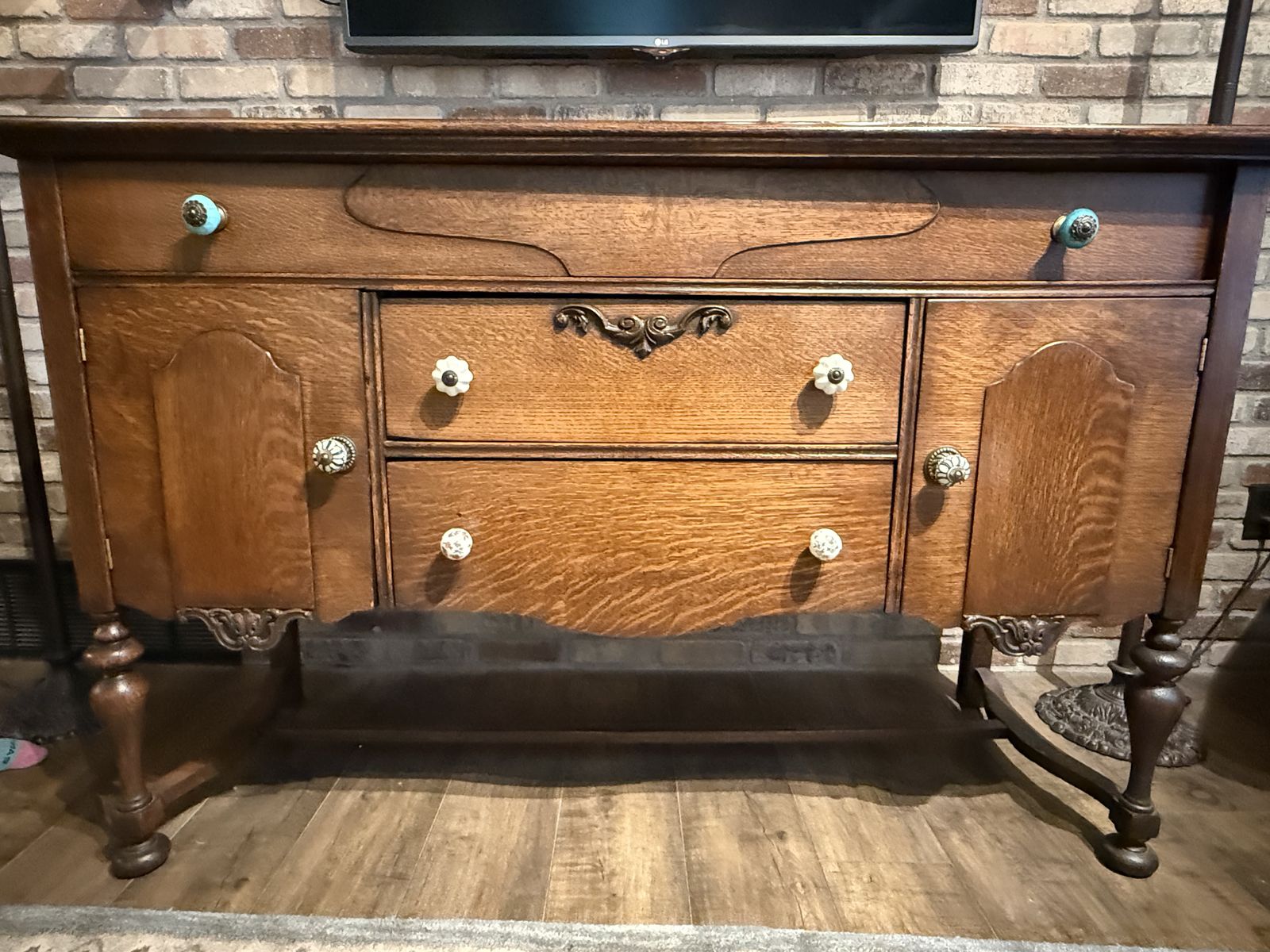 Antique Solid Wood Buffet / Cabinet