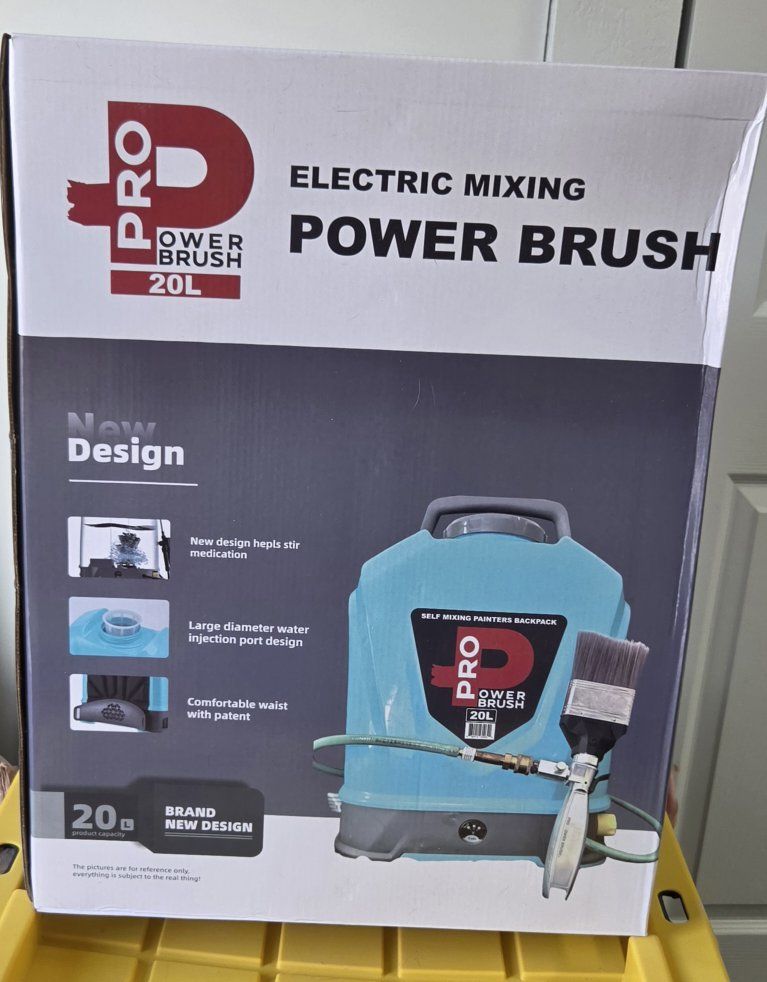 Pro Power Brush 20L Electric Mixing Power Brush Self-Mixing Painters Backpack