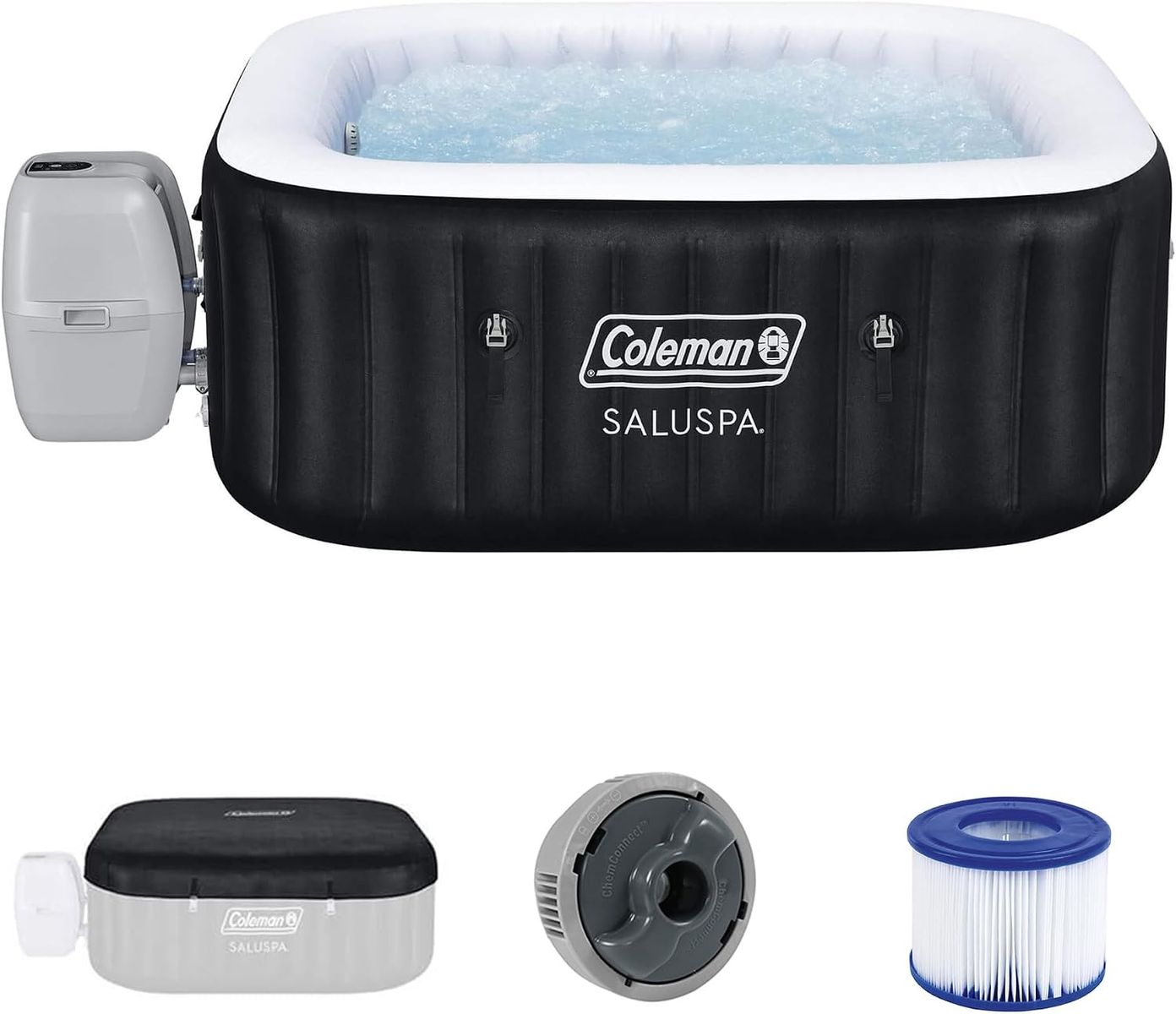 Coleman Hawaii Energy-Efficient Inflatable Hot Tub 4-6 Person with App-Control