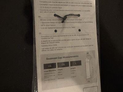 Bontrager Carbon Round Seatmast Cap - 175mm, 5mm Offset