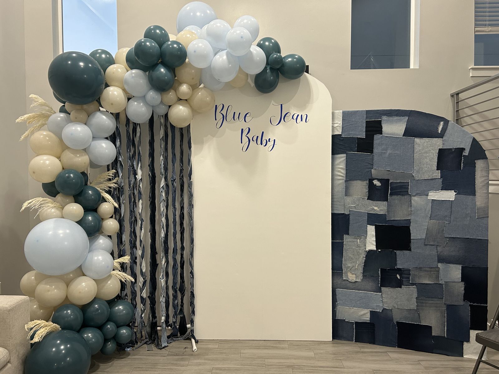 3 Blue Jean Baby Baby Shower Backdrops