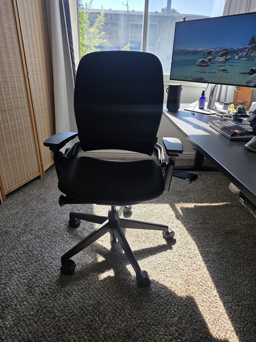 Steelcase Leap Office Chair Black on Black