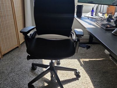 Steelcase Leap Office Chair Black on Black