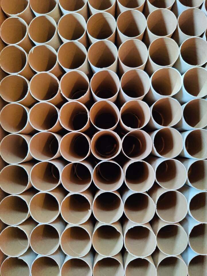 Cardboard tubes can be reused by toilet paper manufacturers, crafts
