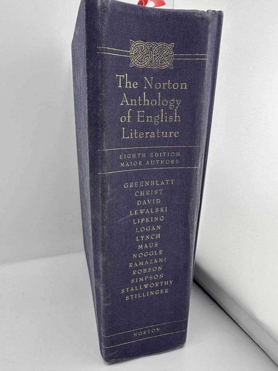 Norton Anthology of English Literature 8th Ed Major Authors Greenblatt HC Textbook