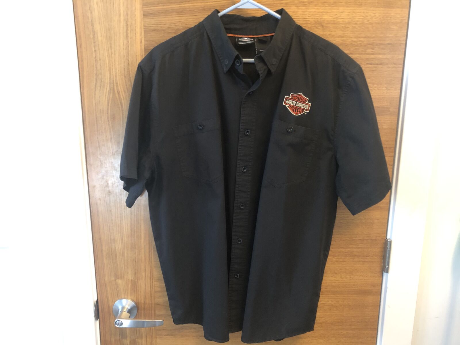 Size XL Harley Davidson Button Up T Shirt Collar