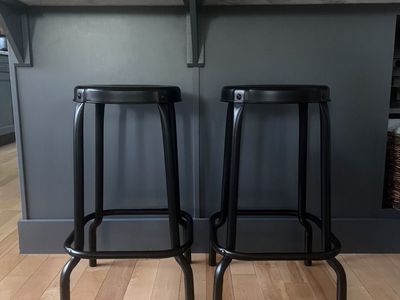 Black Metal Counter Stools